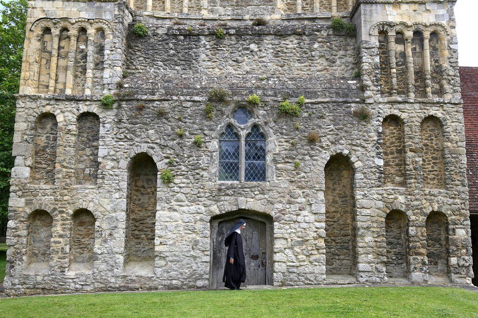 Mother Mary David at Malling Abbey