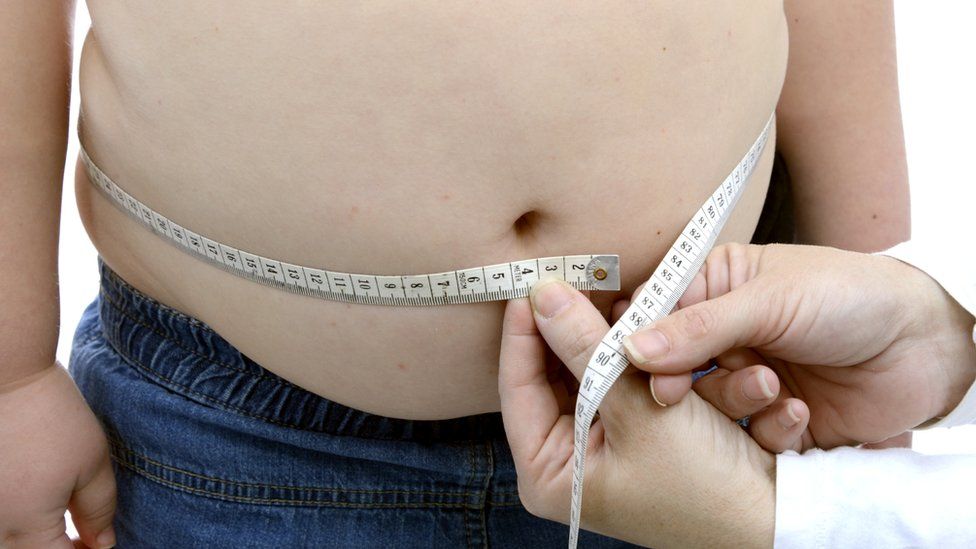 Measuring a child's waist