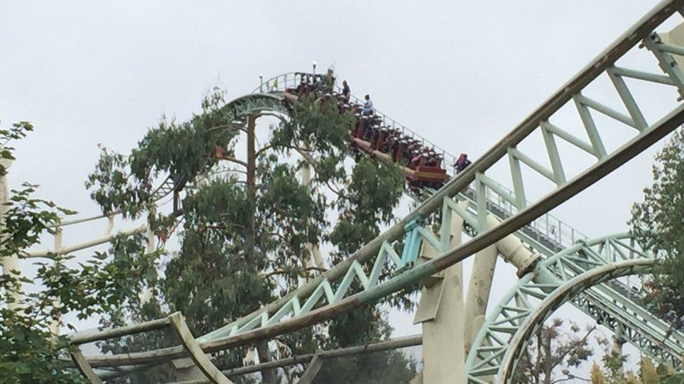 Thorpe Park Colossus rollercoaster stopped after rider stuck leg