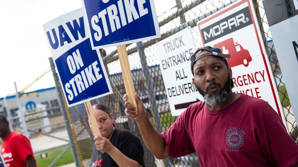 UAW workers on 22 September