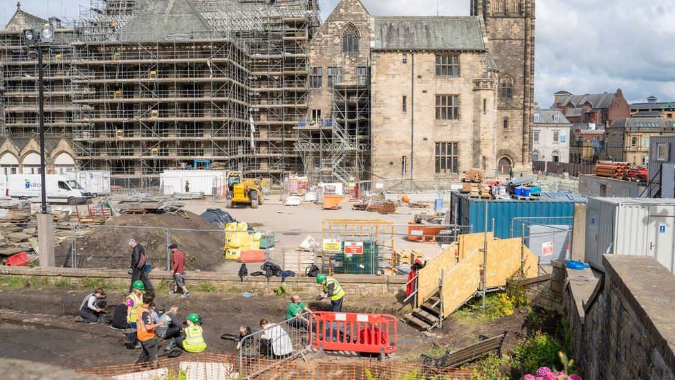 The Big Dig 2 took place behind Rochdale Town Hall