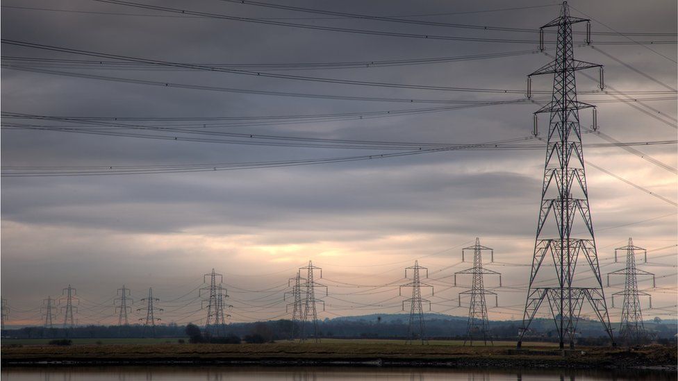 Pylons in Firth of Forth
