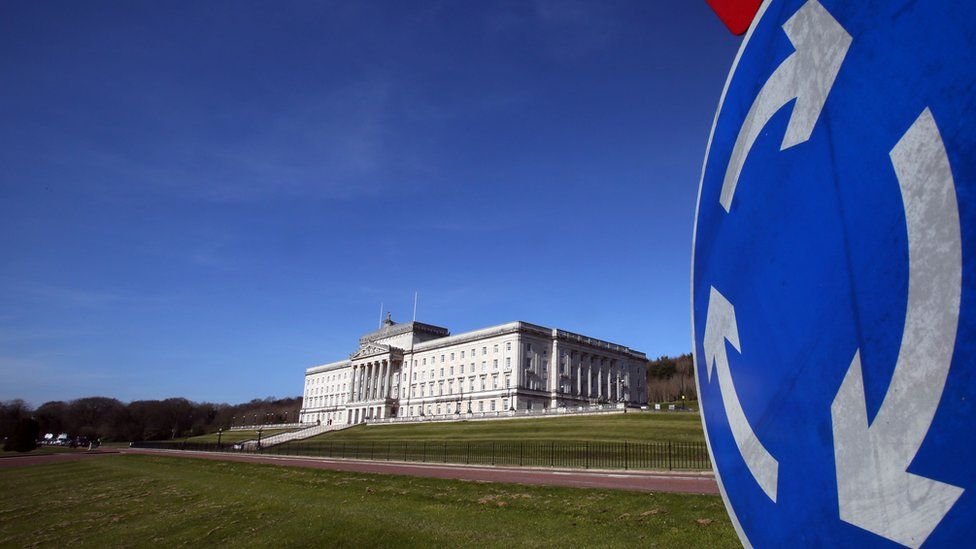 Parliament Buildings, the seat of the Northern Ireland Assembly