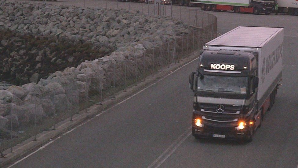 Lorry at Holyhead