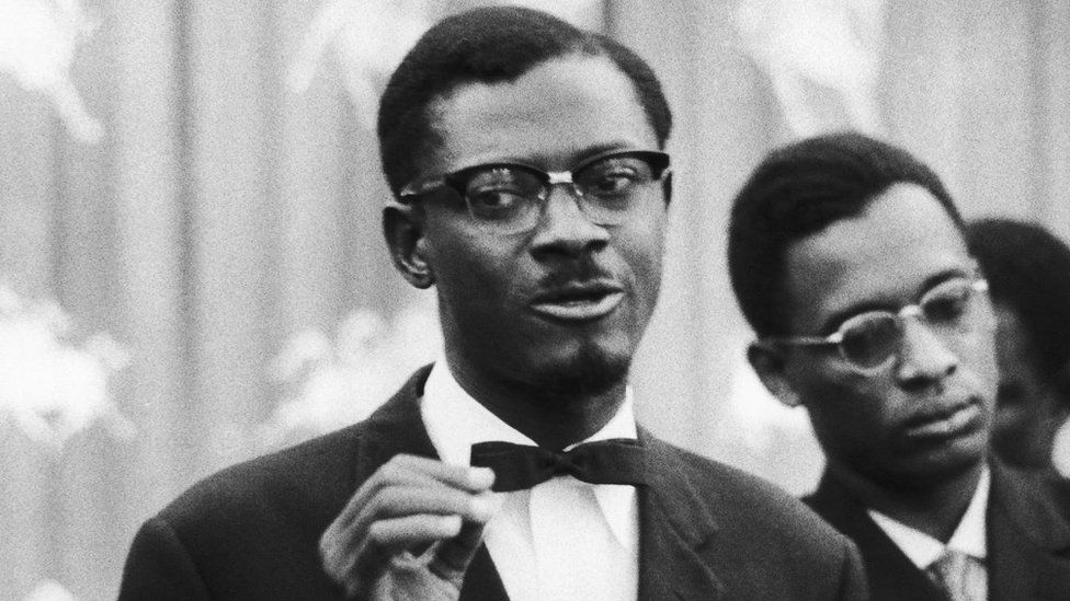 The Prime Minister of Congo Kinshasa Patrice Lumumba in Congo in 1960.