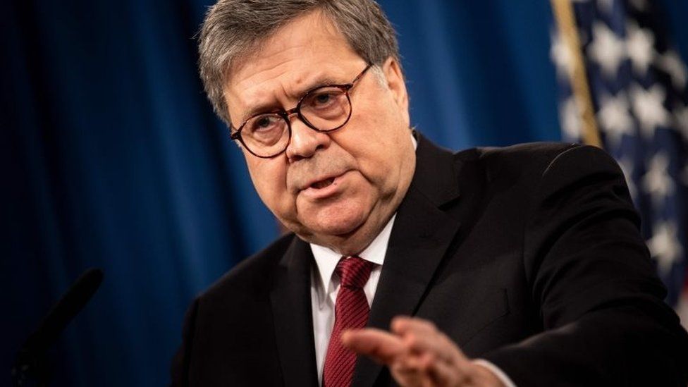William Barr at conference