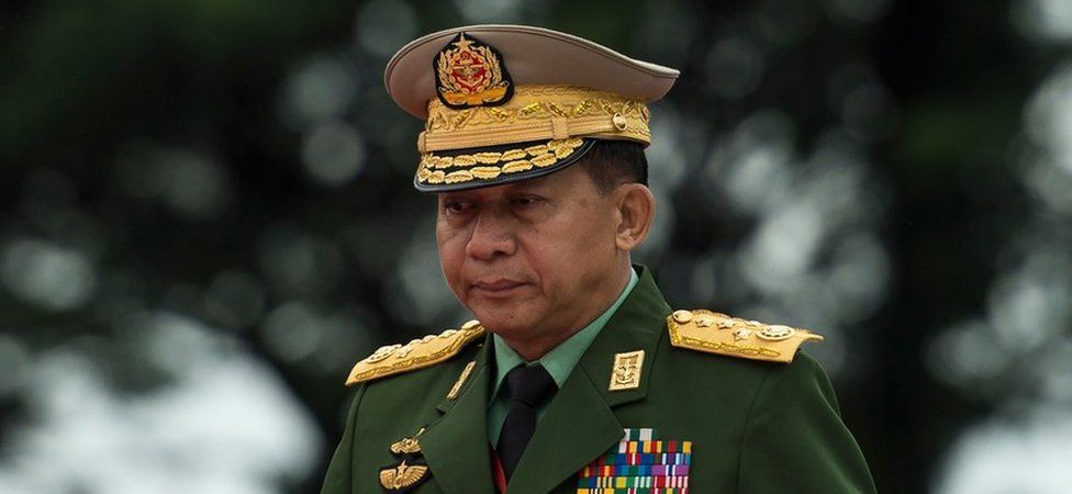 Commander-in-chief of Myanmar armed forces general Min Aung Hlaing