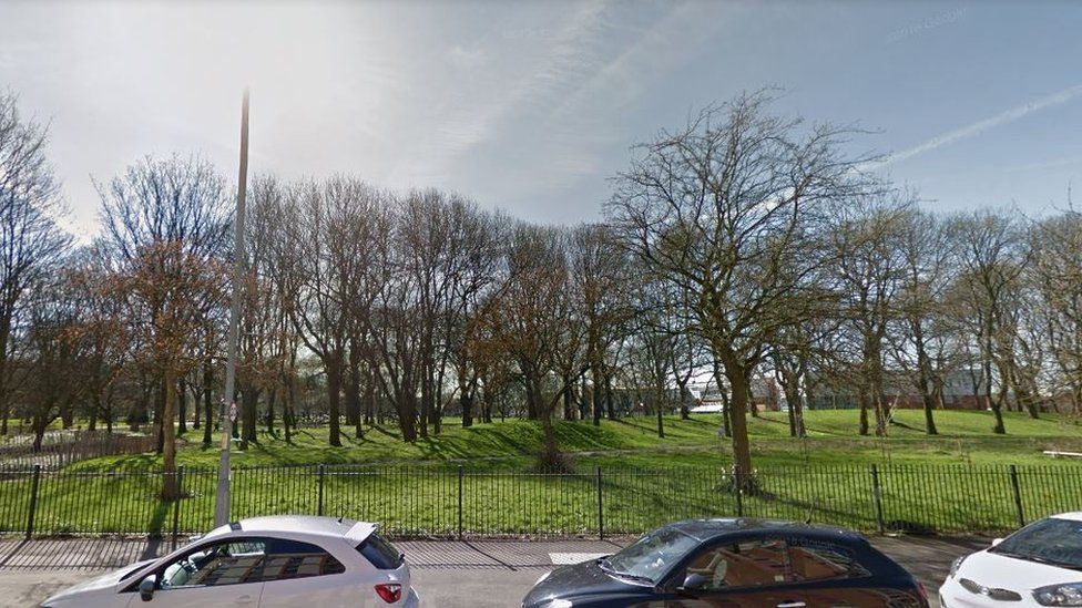 Whitworth Park in Manchester where the two missing children may have been spotted