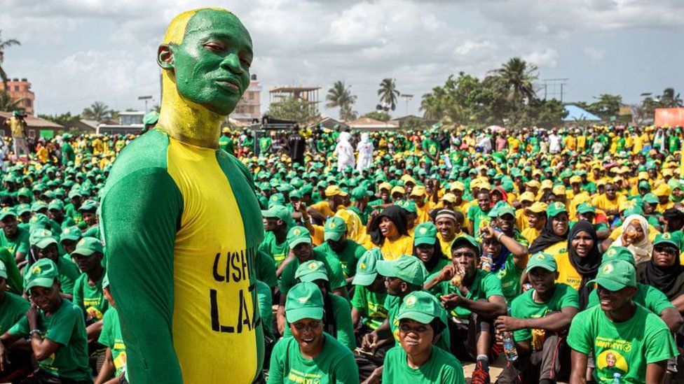 Supporters of the CCM party