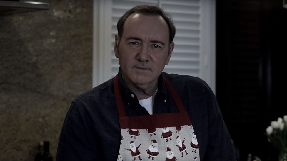 A still from a video in which Mr Spacey appears to deny any wrongdoing