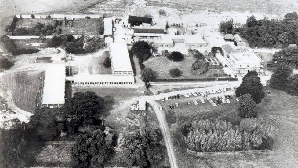 Aerial view of the Open University headquarters