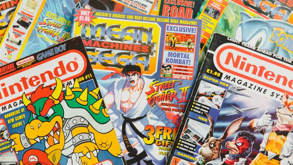Pile of Nintendo Magazine Systems and Mean Machine Sega
