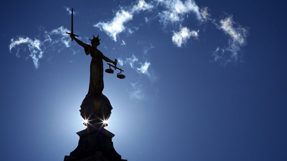 Lady Justice statue at the Old Bailey