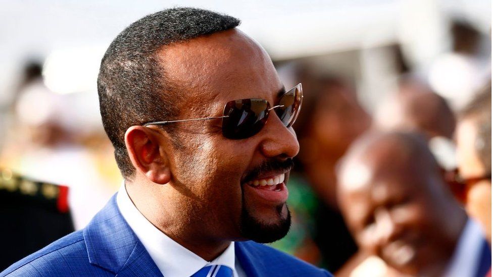 Ethiopian Prime Minister Abiy Ahmed arrives in Khartoum for an official visit to Sudan on May 2, 2018.