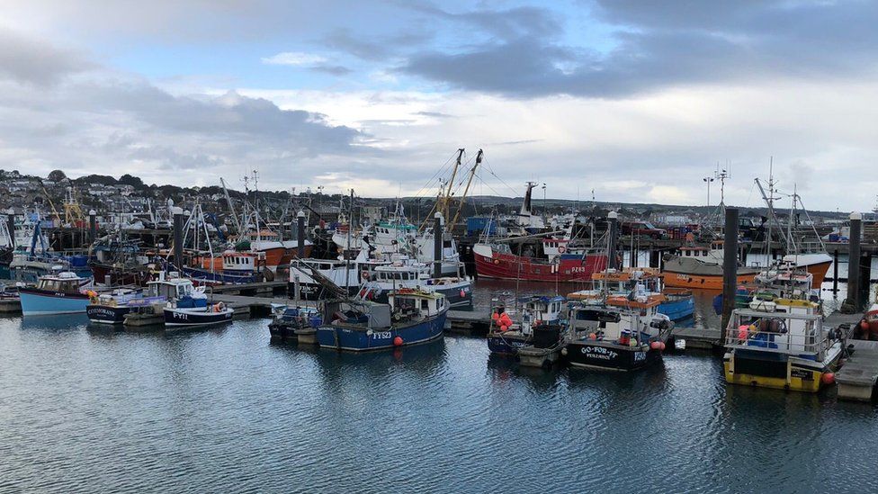 Newlyn Harbour, in Cornwall