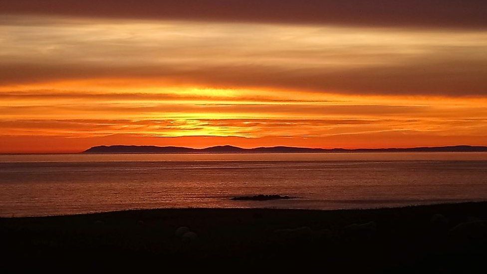 Sunset at Corsewall lighthouse
