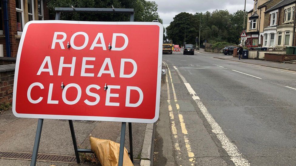 Road Closure Sign - Botley Road