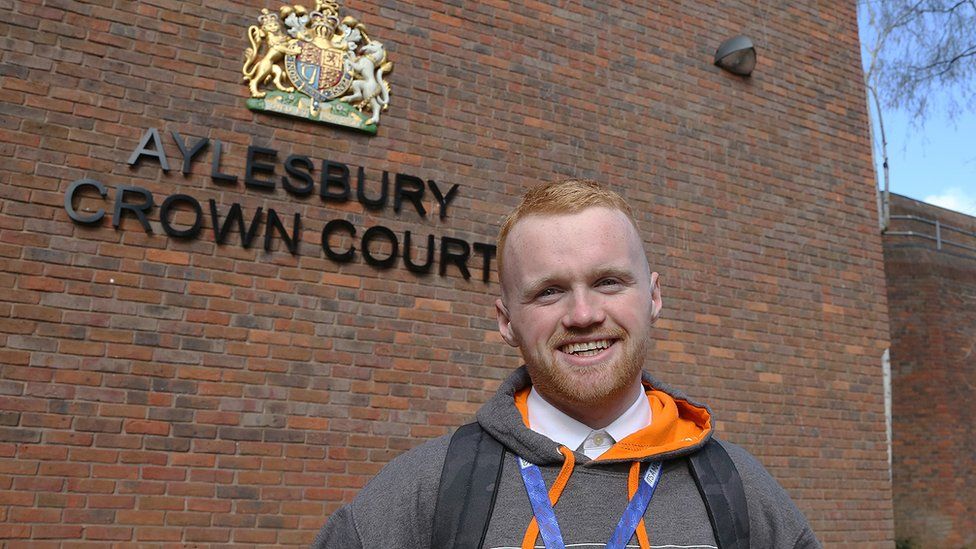 Ally Law outside Aylesbury Crown Court