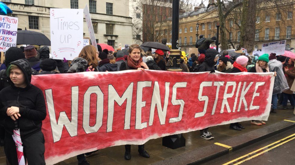 Women's strike banner