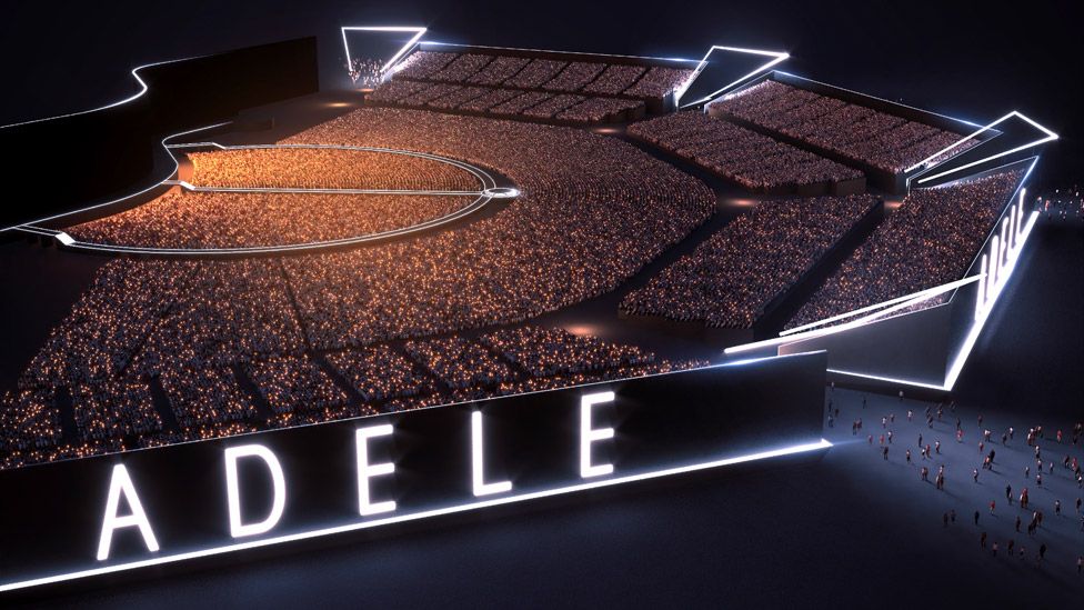 An artist's impression of the Munich Messe, the venue for Adele's shows
