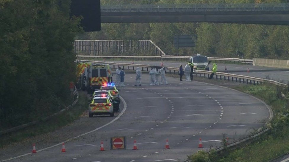 M5 reopens in Gloucestershire after body find forced closure BBC