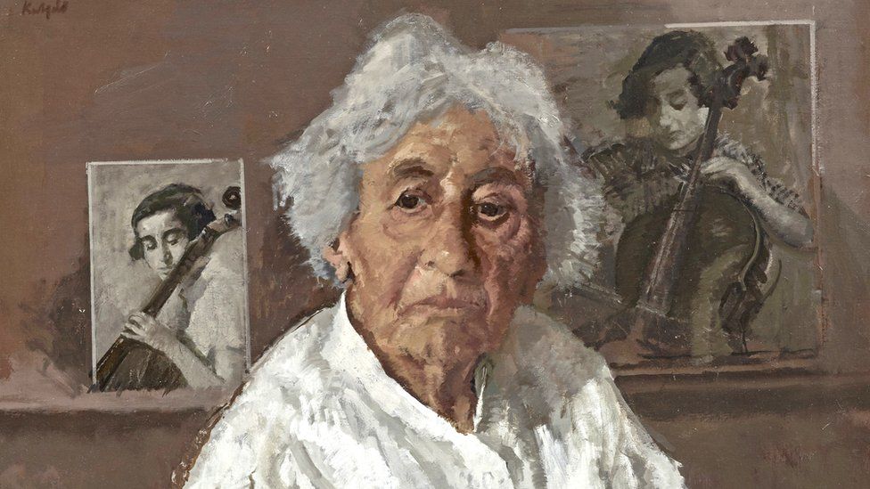 Portrait of Anita Lasker Wallfisch, by Peter Keeled