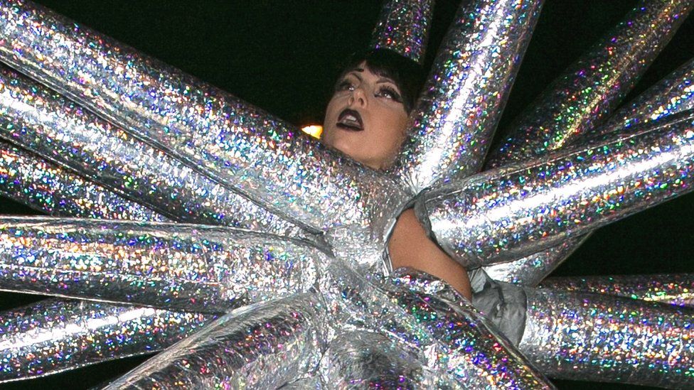 Lady Gaga wearing Jack Irving's design