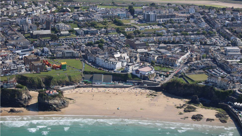 Newquay aerial view