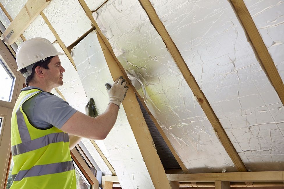 Builder fitting insulation panels