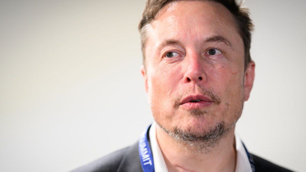 Musk at an AI conference in November