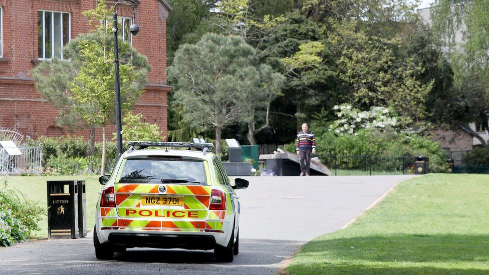 PSNI car on patrol