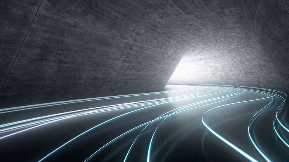 Fibre optics in a tunnel