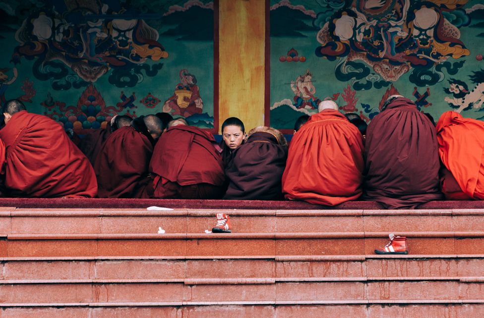 Buddhist novices in China