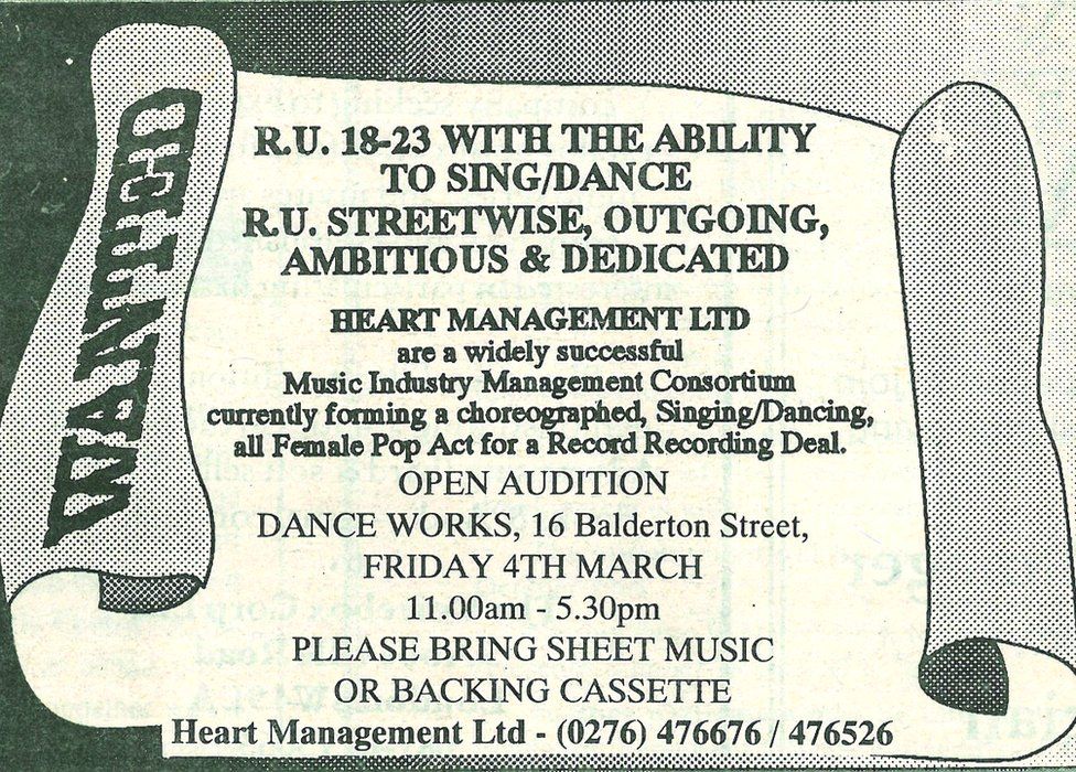 The Stage's original advert