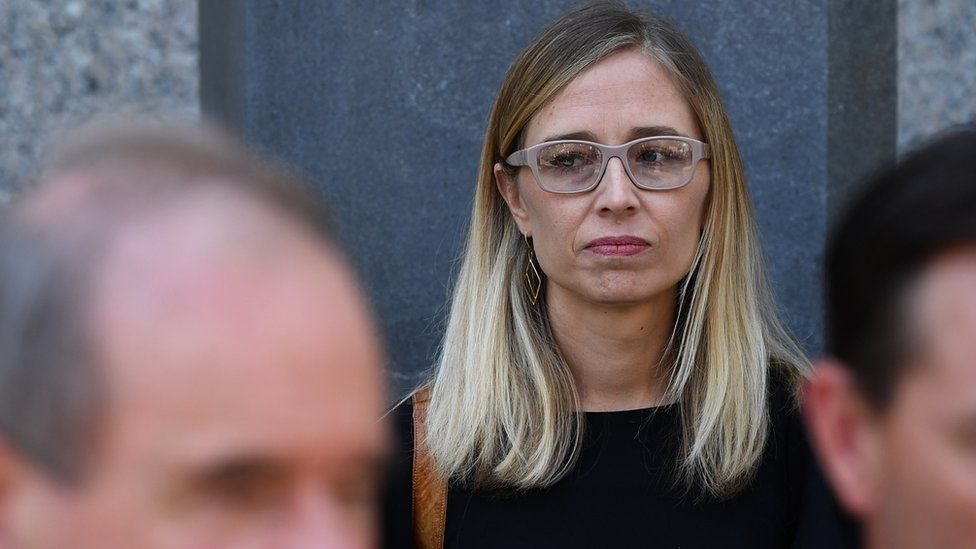 Annie Farmer at the US Federal Court in New York City on 15 July 2019