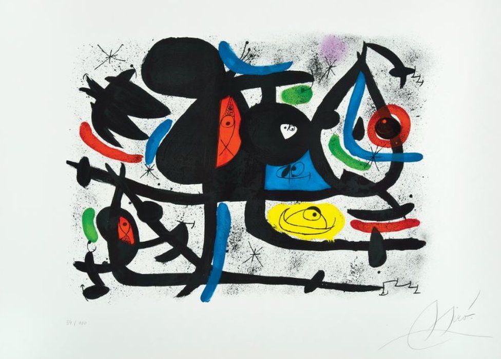 Luge des Amants II de Joan Miró