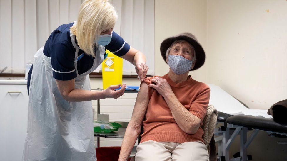 Covid vaccine in Wales Over80s takeup varies by health board BBC News