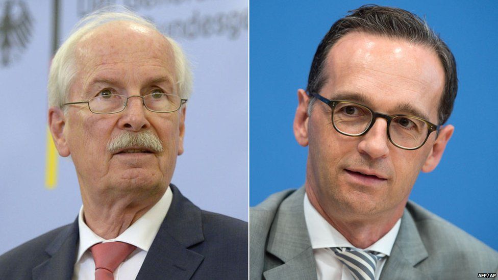 German chief prosecutor Harald Range and justice minister Heiko Maas