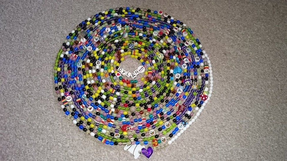 Dylan's collection of beads