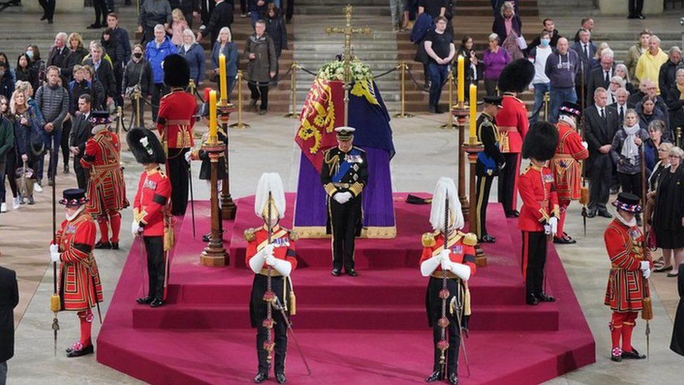King Charles III and his siblings stand vigil in Westminster Hall
