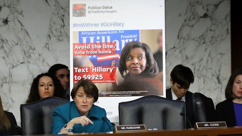 The committee questioned the tech company representatives about attempts by Russian operatives to spread disinformation and purchase political ads on their platforms, and what efforts the companies plan to use to prevent similar incidents in future elections