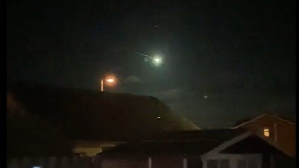 Fireball seen over Saltcoats