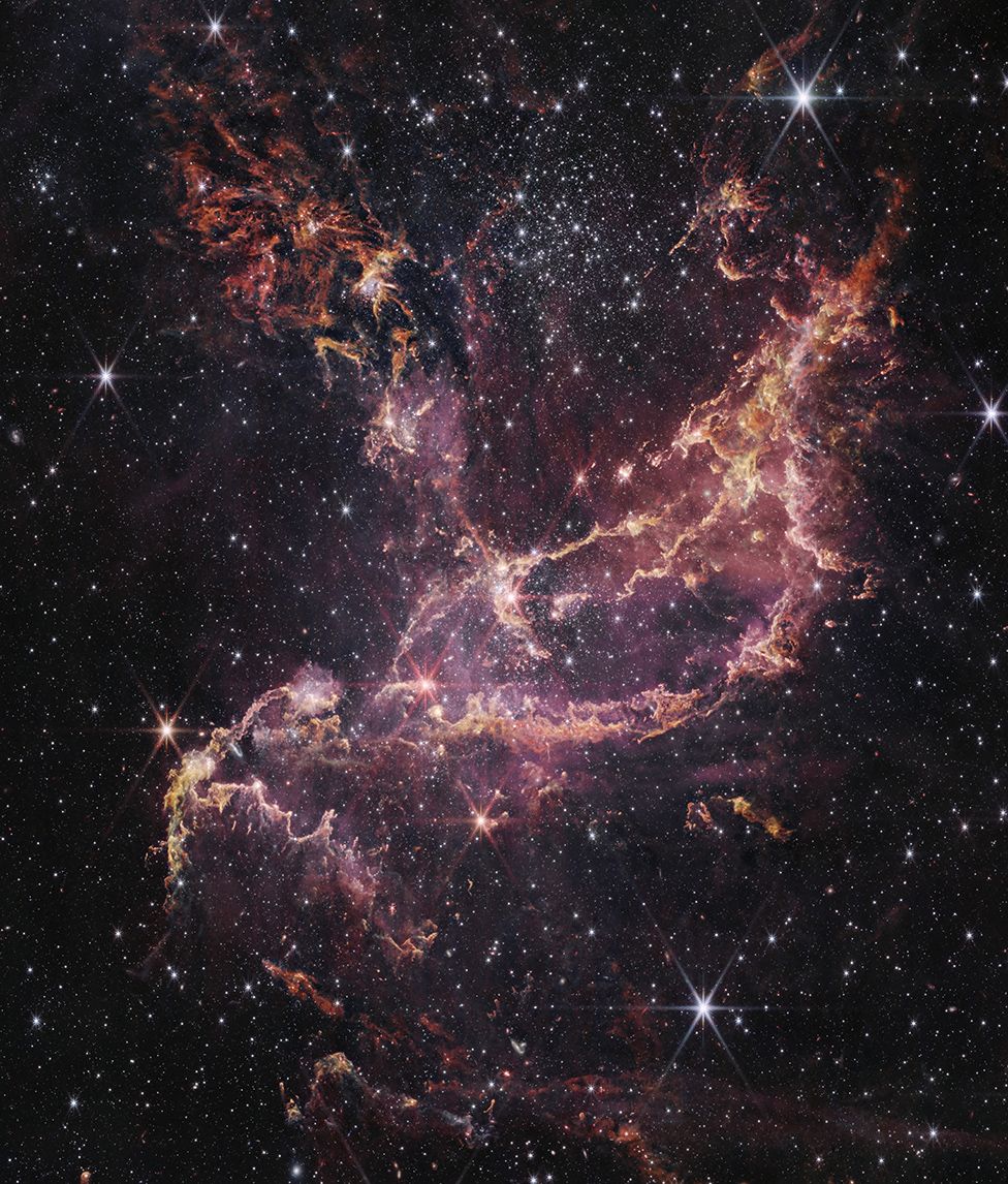 James Webb telescope traces arcs of dusty star formation BBC News