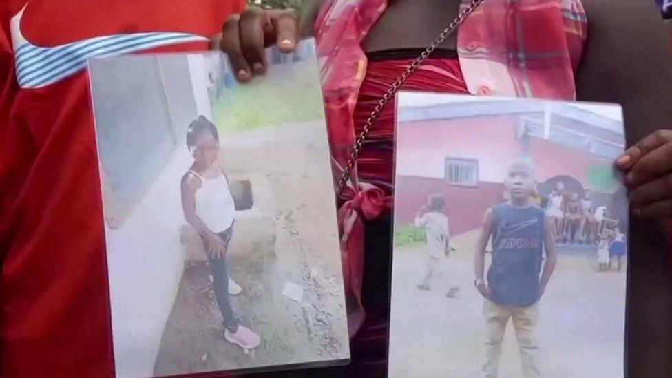 Photographs of two of the children who died