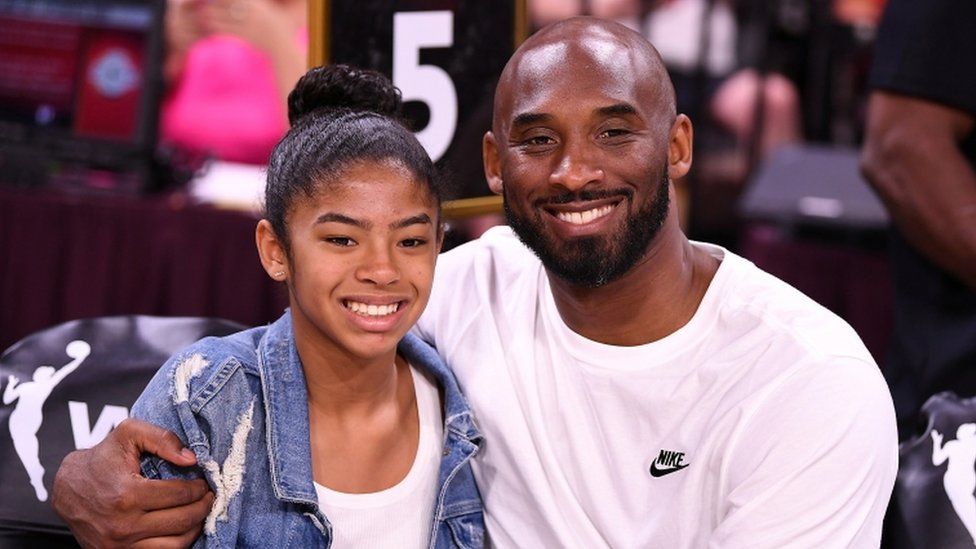 Kobe Bryant, his 13-year-old daughter