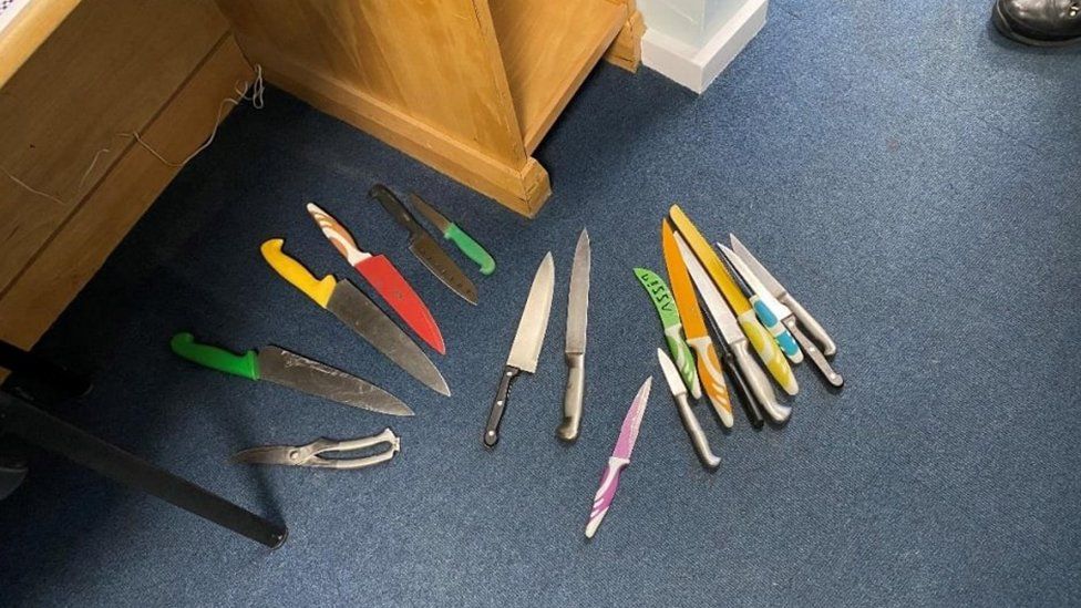 surrendered knives