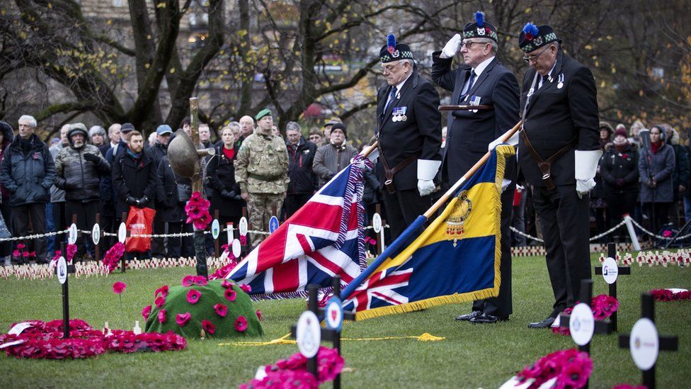 Armistice Day at Edinburgh Garden of Remembrance