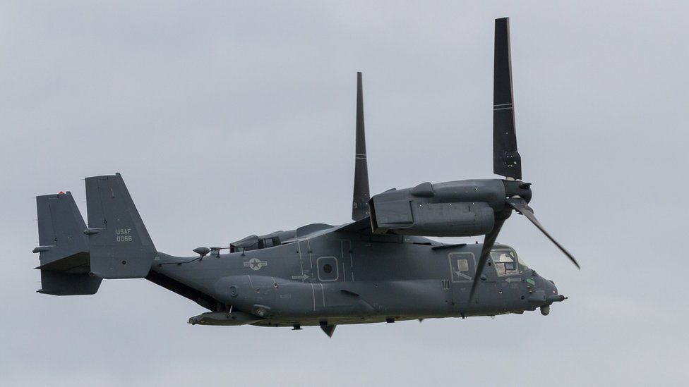 File photo of US Osprey aircraft