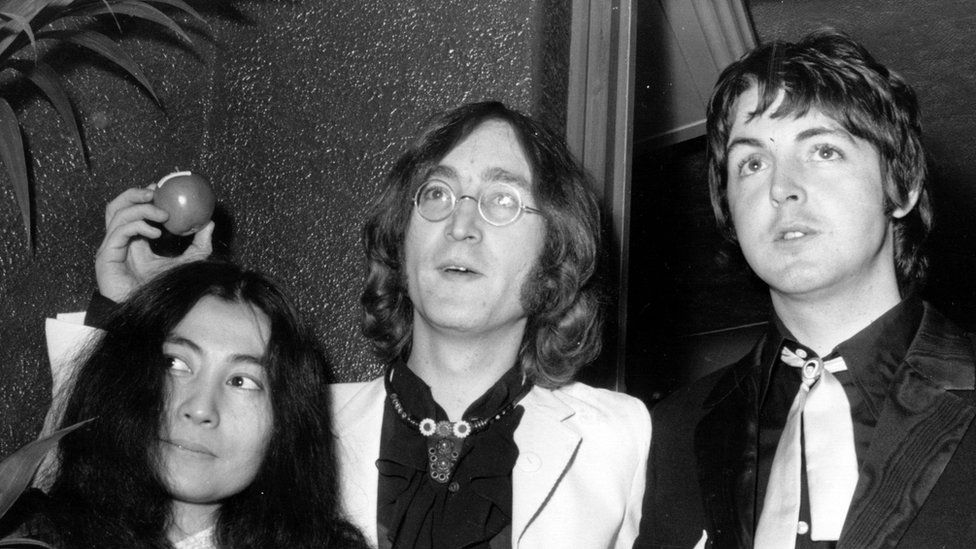 Yoko Ono, John Lennon and Paul McCartney