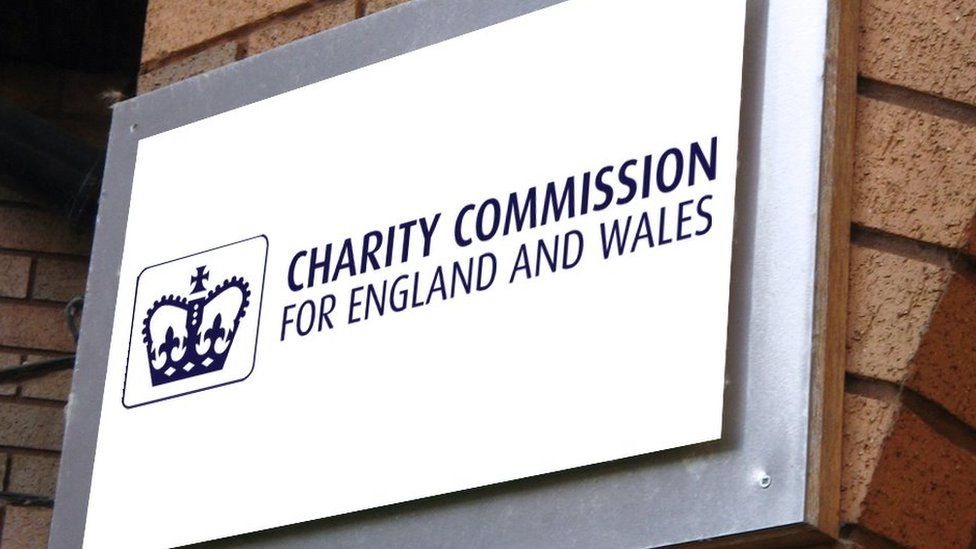 A Charity Commission sign